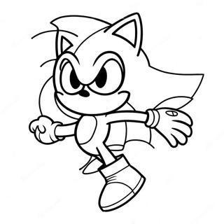 Sonic Among Us Crewmate In Action Coloring Page 68643-55167