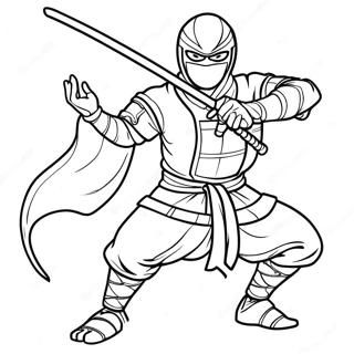 Night Ninja Coloring Page 68702-55207