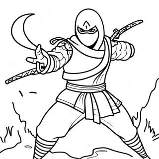 Night Ninja Coloring Page 68702-55208