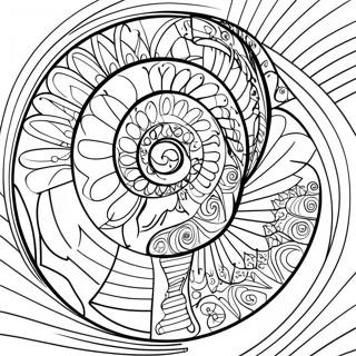 Fibonacci Coloring Pages