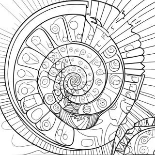 Colorful Fibonacci Sequence Coloring Page 68723-55230