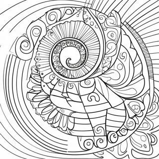 Colorful Fibonacci Sequence Coloring Page 68723-55231