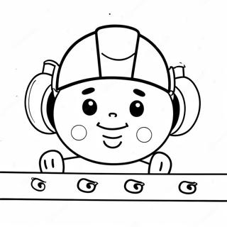 Cute Safety Sign Coloring Page 6872-5650