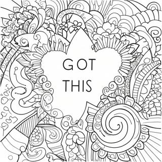 You Got This Encouraging Words Coloring Page 68733-55235