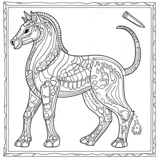 Detailed Animal Anatomy Coloring Page 68762-55250