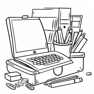 Office Supplies Coloring Page 68772-55262