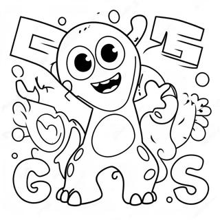 Monster Letters Coloring Page 68782-55272