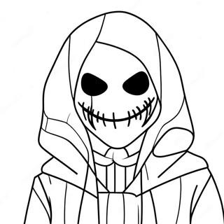 Eyeless Jack Character Coloring Page 68802-55287