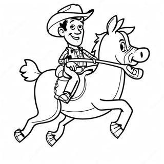 Woody Riding Bullseye Coloring Page 6882-5658