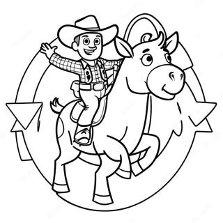 Woody Riding Bullseye Coloring Page 6882-5660