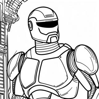 Robocop Coloring Pages