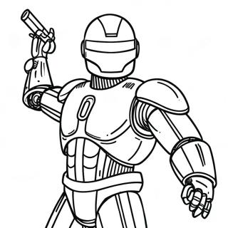 Robocop In Action Coloring Page 68833-55315