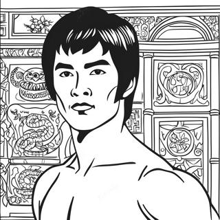 Bruce Lee Coloring Pages