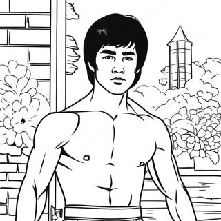 Bruce Lee Coloring Page 68852-55326