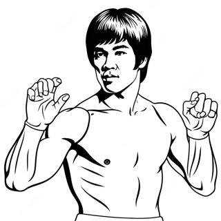 Bruce Lee Coloring Page 68852-55328