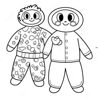 Decorate Your Own Fun Pajamas Coloring Page 68872-55338