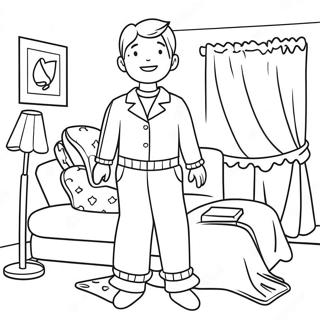 Decorate Your Own Fun Pajamas Coloring Page 68872-55339