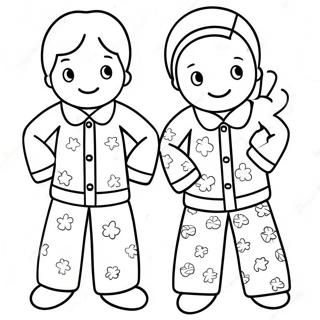 Decorate Your Own Fun Pajamas Coloring Page 68872-55340