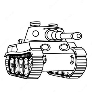 Tiger Tank Coloring Page 68882-55346