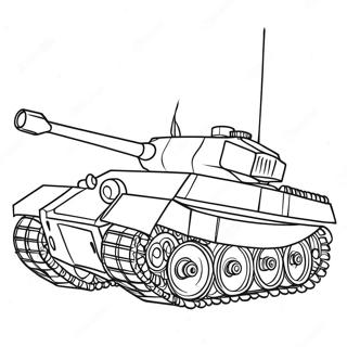 Tiger Tank Coloring Page 68882-55347