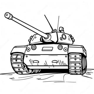 Realistic Tiger Tank Coloring Page 68883-55350