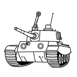 Realistic Tiger Tank Coloring Page 68883-55351