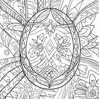 Pysanky Egg Coloring Page 68892-55353