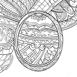 Pysanky Egg Coloring Page 68892-55355