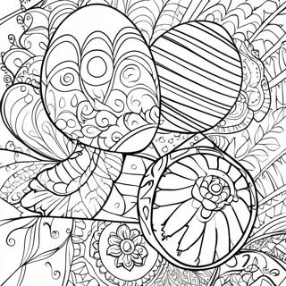 Colorful Pysanky Designs Coloring Page 68893-55361