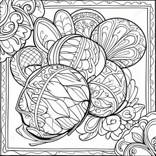 Colorful Pysanky Designs Coloring Page 68893-55362