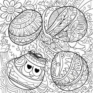 Colorful Pysanky Designs Coloring Page 68893-55363