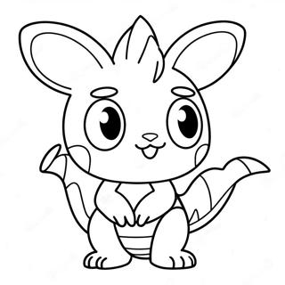 Legendary Chibi Pokemon Coloring Pages