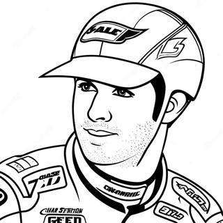 Chase Elliott Racing Car Coloring Page 68912-55372