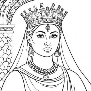 Queen Esther Coloring Page 6891-5661