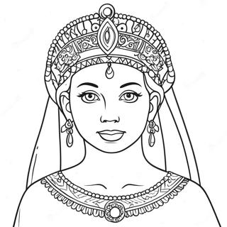 Queen Esther Coloring Page 6891-5663