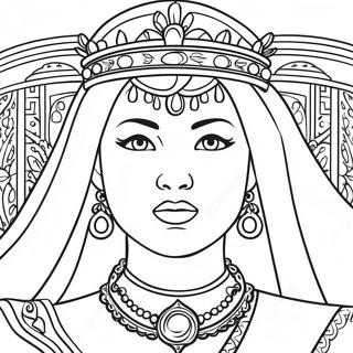 Brave Queen Esther Coloring Page 6892-5667