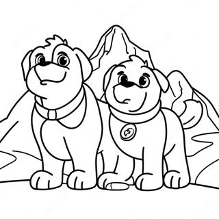 Skye And Everest Coloring Pages