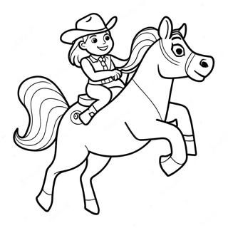 Jessie Riding Bullseye Coloring Page 68943-55410