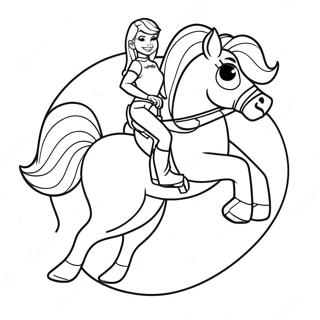 Jessie Riding Bullseye Coloring Page 68943-55411