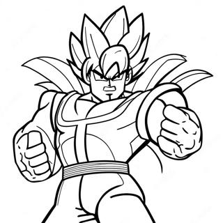 Bardock In Epic Battle Coloring Page 68953-55405