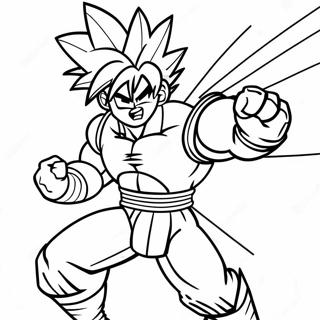 Bardock In Epic Battle Coloring Page 68953-55407