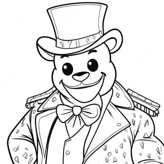 Glamorous Glamrock Freddy Coloring Page 68973-55423