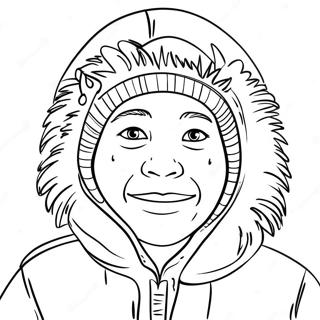 Eskimo Coloring Page 68992-55442