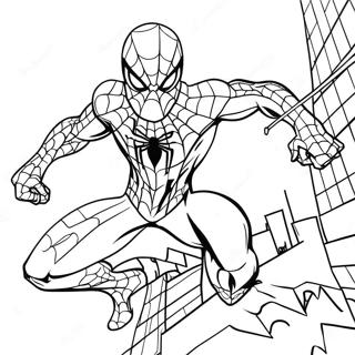 Symbiote Spiderman Coloring Page 69002-55451