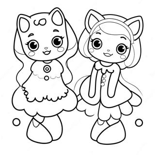 Cute Ddlg Characters Coloring Page 69013-59619