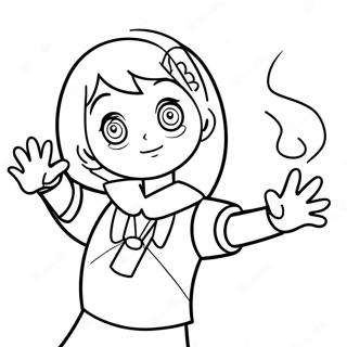 Rui In Action Pose Coloring Page 69023-55458