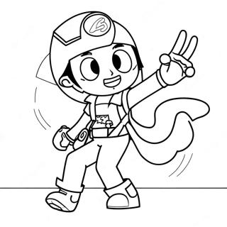 Rui In Action Pose Coloring Page 69023-55459