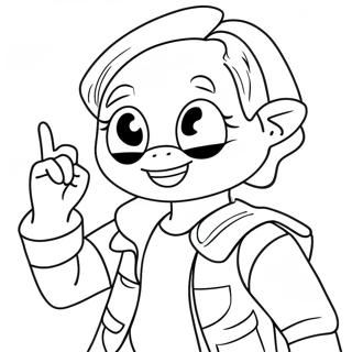 Rui In Action Pose Coloring Page 69023-55460