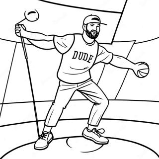 Dude Perfect Trick Shot Coloring Page 6902-5676