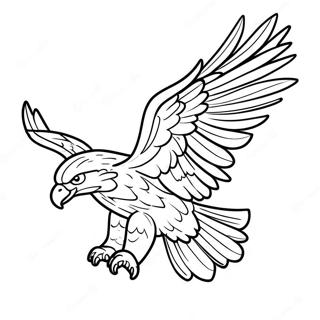 Majestic Eagle Soaring Coloring Page 69043-55474